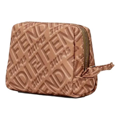 fendi skims makeup pouch|FENDI x Skims Nylon Sand Beauty Pouch 8N0171 .